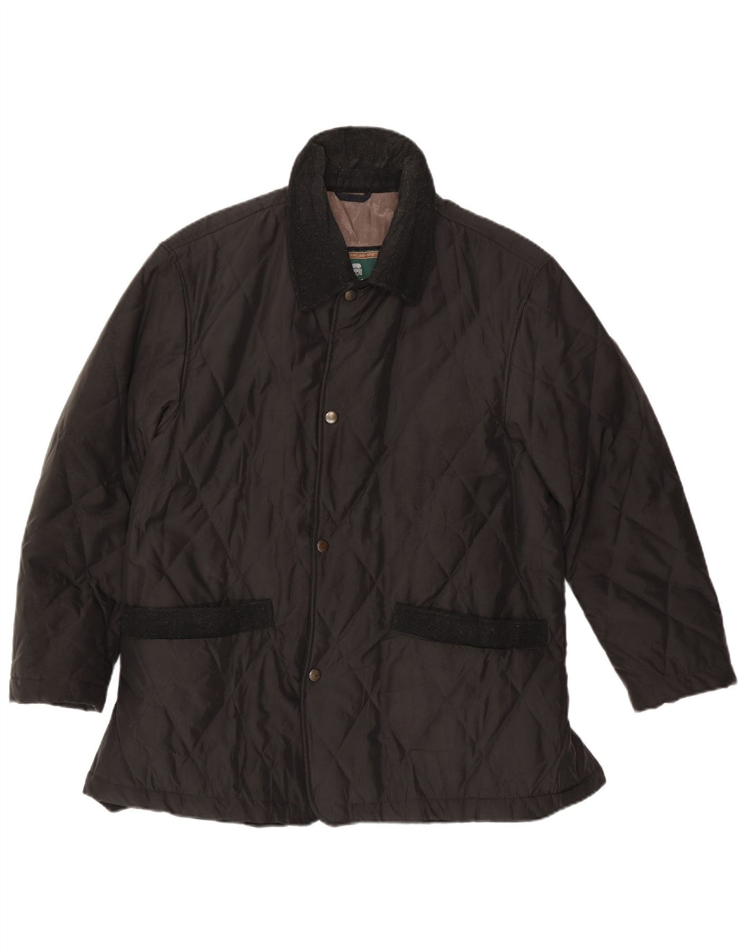 Corneliani Mens Quilted Jacket IT 50 Large Black Classic