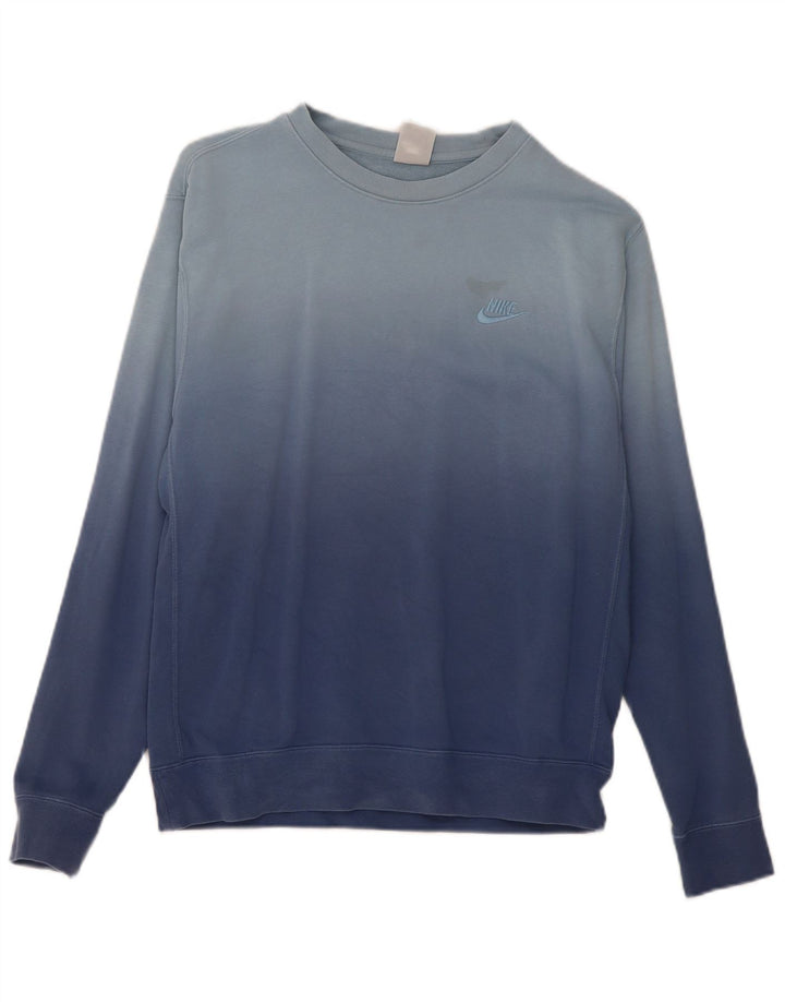 Nike Mens Sweatshirt Jumper Medium Blue Tie Dye Cotton
