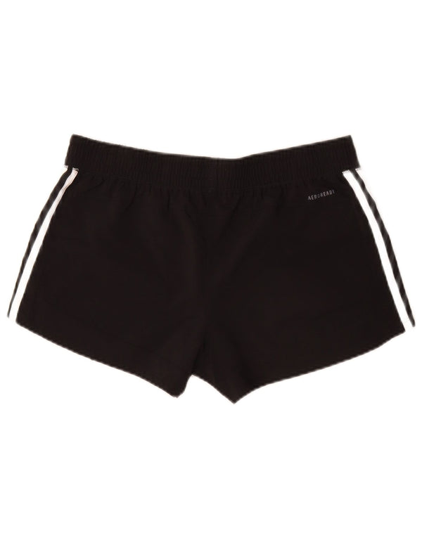 Adidas Womens Aeroready Sport Shorts UK 12/14 Medium Black Polyester