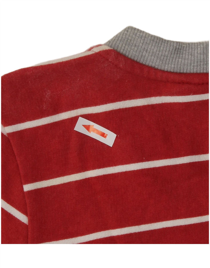 Timberland Womens Oversized Sweatshirt Jumper UK 10 Small Red Striped