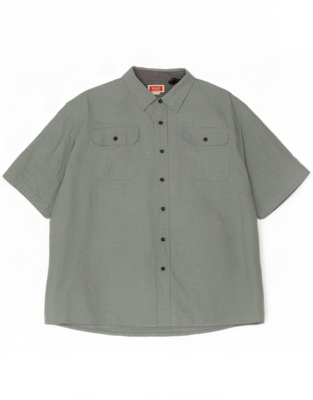 Wrangler Mens Short Sleeve Shirt 3XL Green Cotton