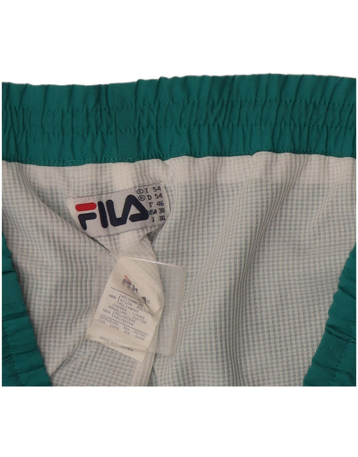 Fila Mens Full Tracksuit IT 54 XL  Green Colourblock Polyamide