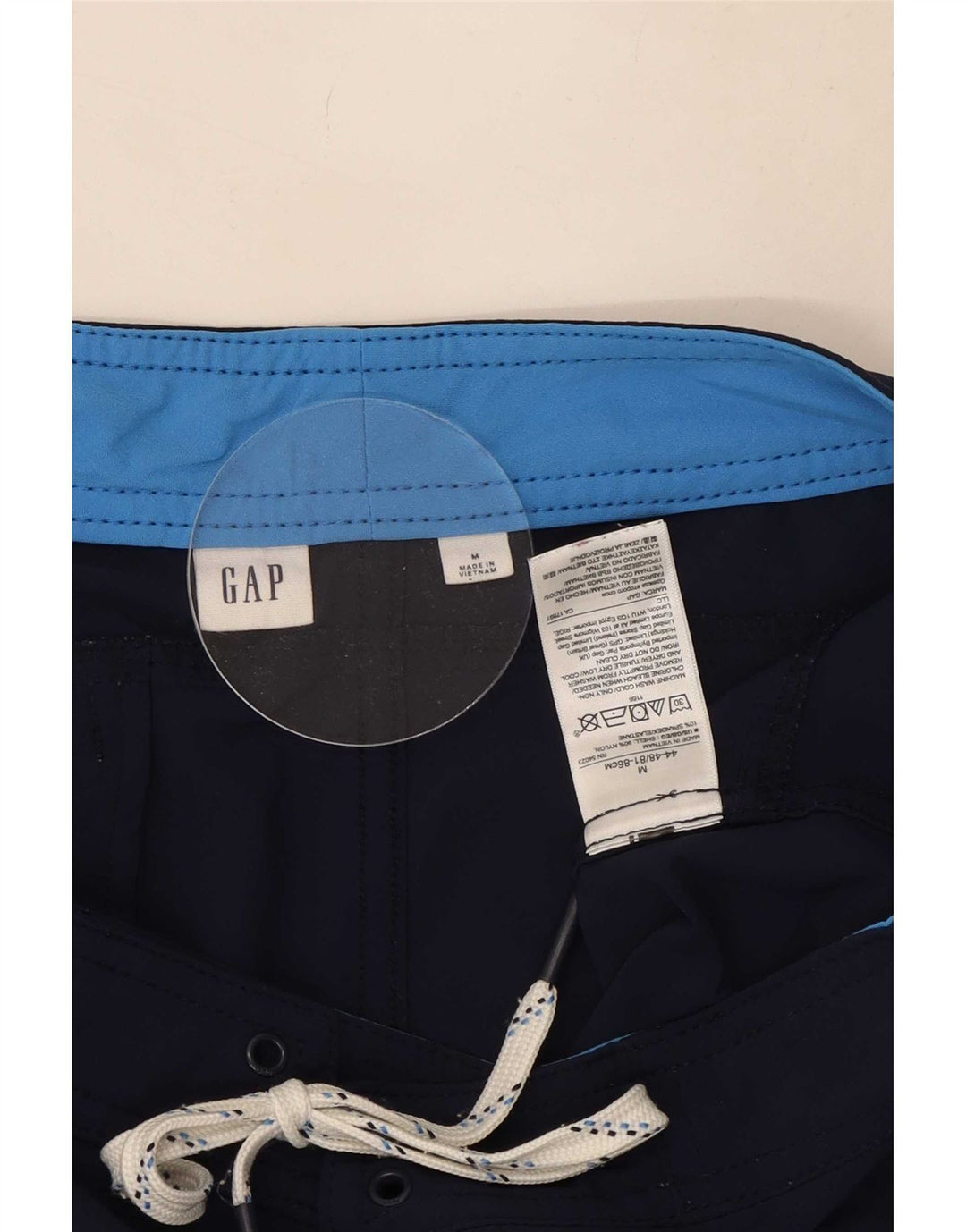 Ανδρικό σορτς κολύμβησης Gap Medium Navy Blue Nylon