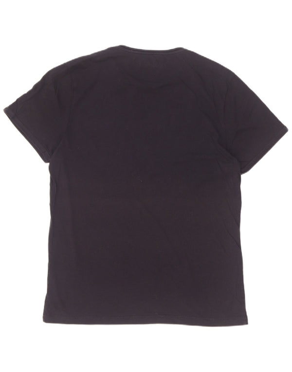 Napapijri Mens Graphic T-Shirt Top Large Navy Blue