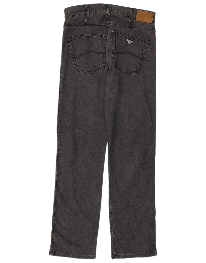 Armani Womens Straight Jeans W31 L30 Grey Cotton