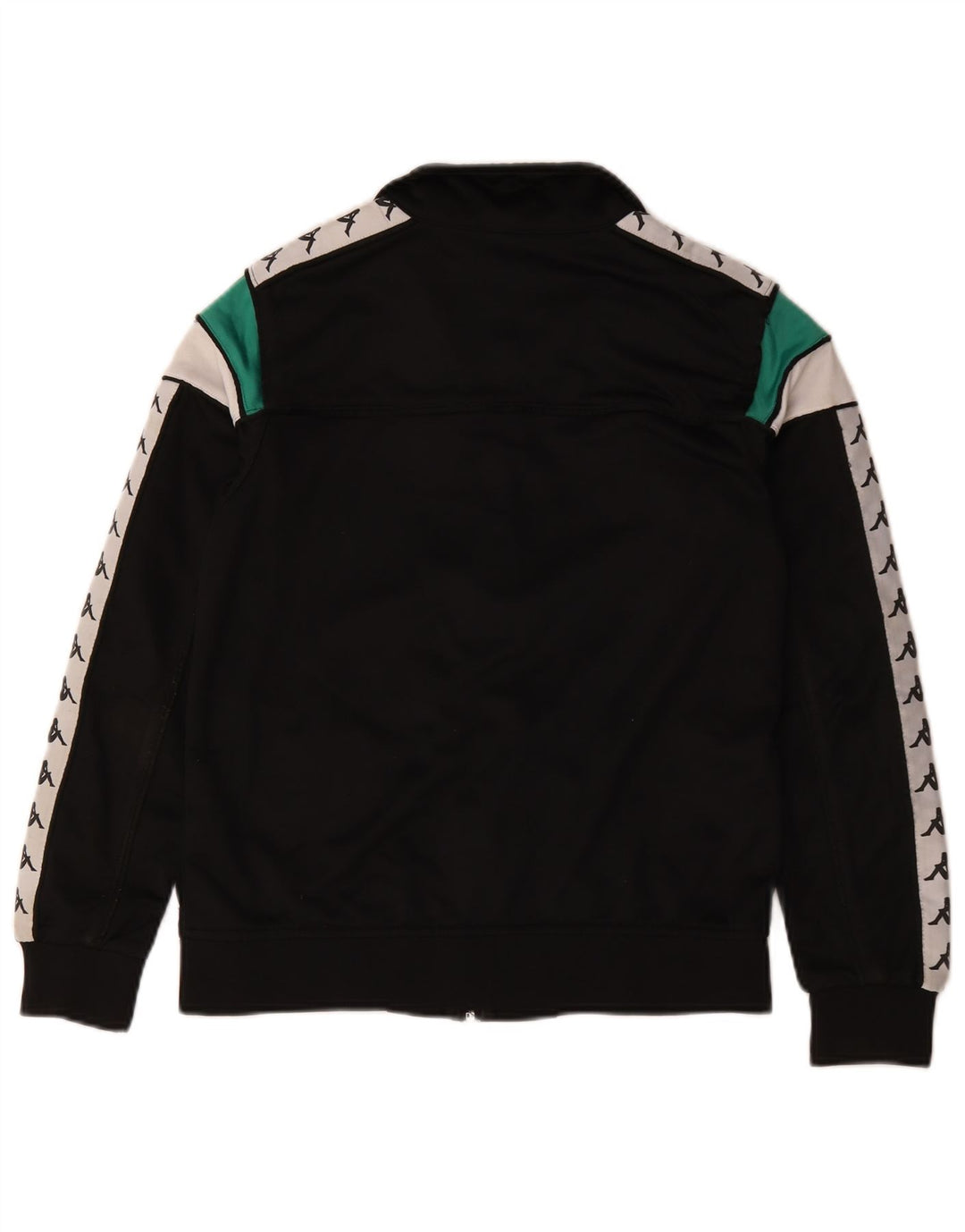 Kappa Boys Graphic Tracksuit Top Jacket 13-14 Years Black Colourblock