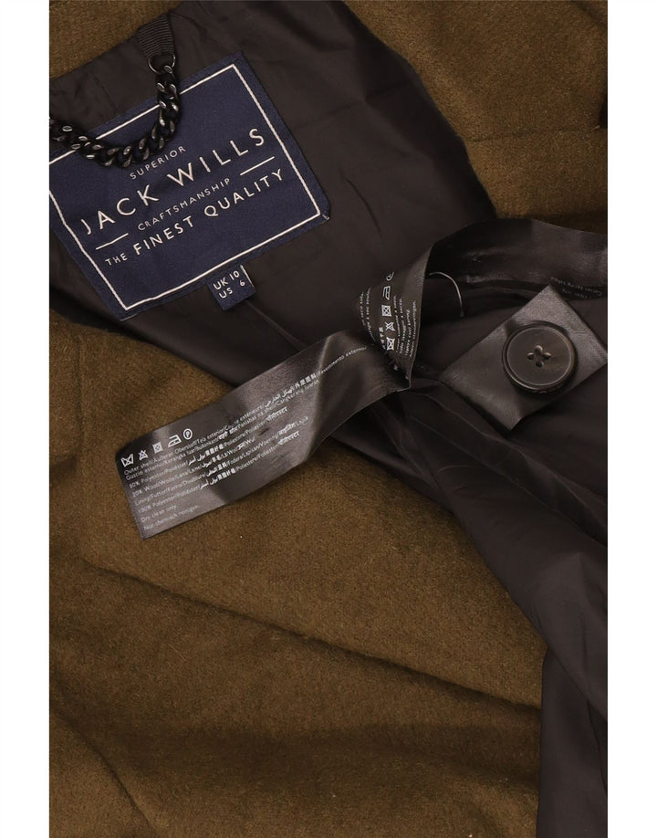 Jack Wills Dame Oversized Overfrakke UK 10 Small Khaki Polyester