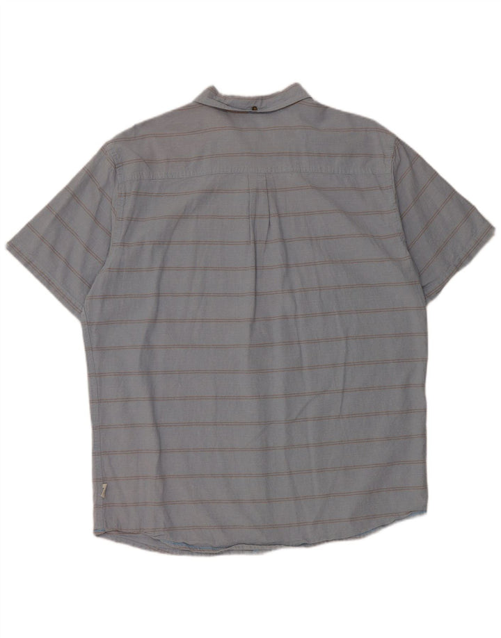 O'Neill Herren Kurzarmhemd XL Blau gestreift