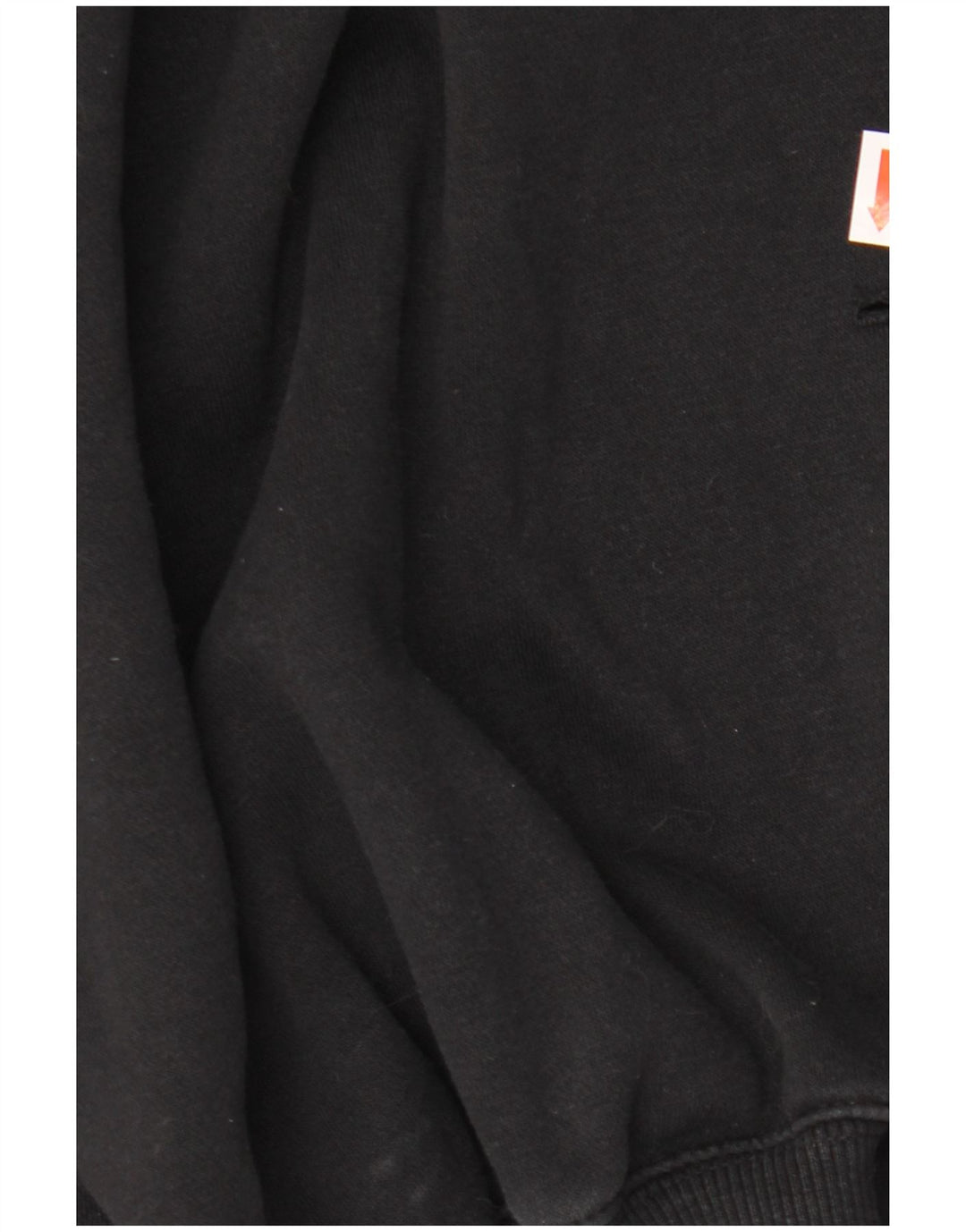 NIKE Womens 3/4 Sleeve Oversized Sweatshirt Jumper UK 10 Small Black