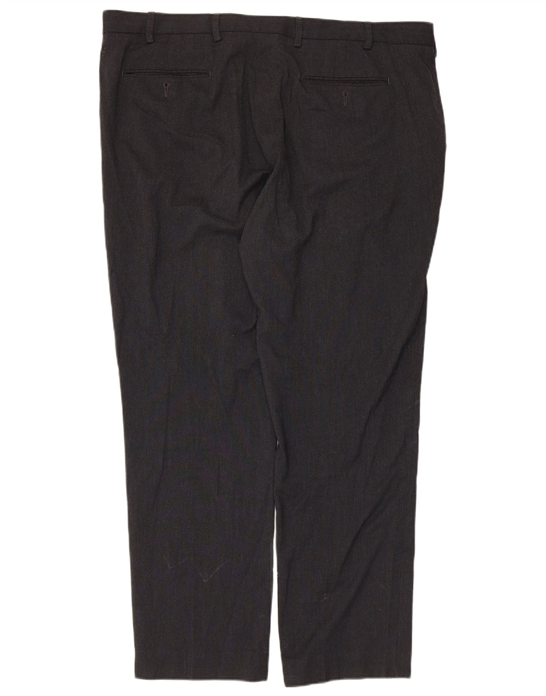 Marks & Spencer Mens Tailored Straight Chino Trousers W42 L30 Black