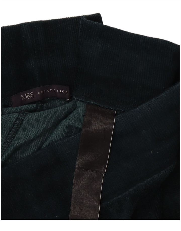 Marks & Spencer Womens Velour Leggings UK 16 Large Green