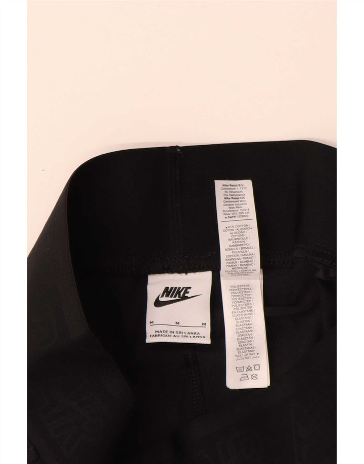 Leggings grafici da donna Nike UK 12 cotone medio nero