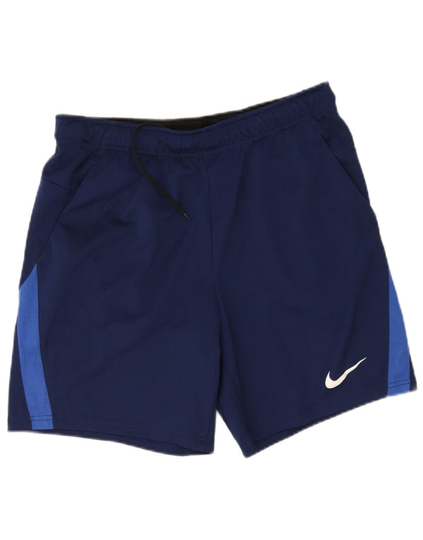 Męskie spodenki sportowe Nike Dri Fit Standard, duże, granatowe, z blokami kolorów