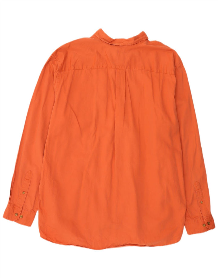Eddie Bauer Mens Shirt 2XL Orange Cotton