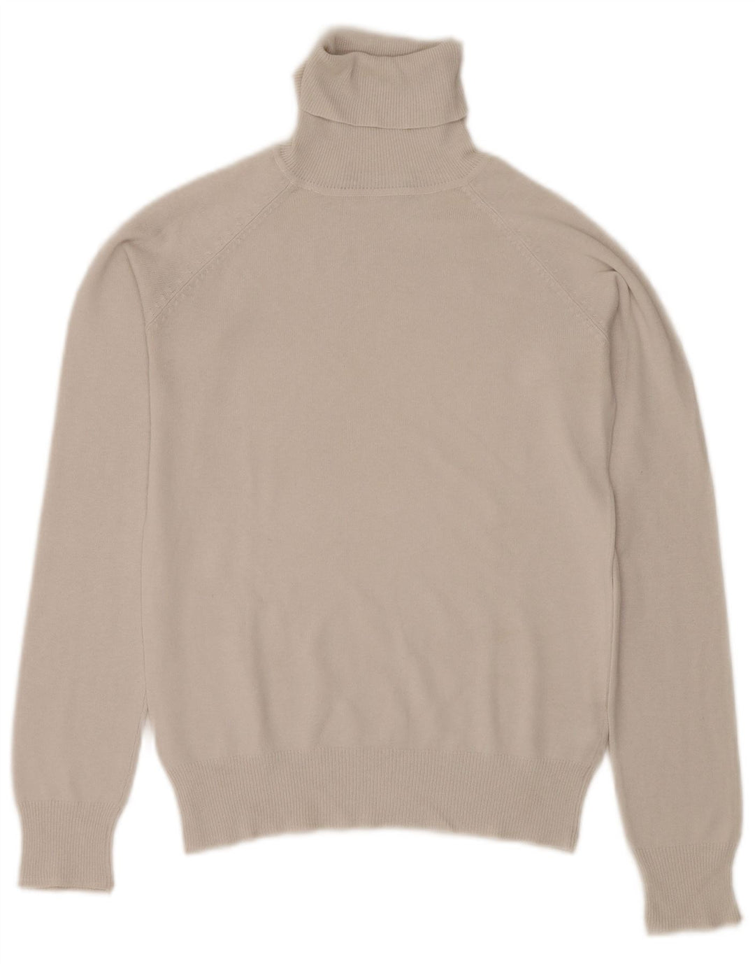 Zara Womens Roll Neck Jumper Sweater UK 10 Small Grey Cotton