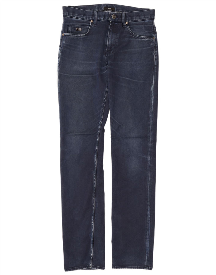 Hugo Boss Mens Slim Jeans W30 L32 Blue Cotton