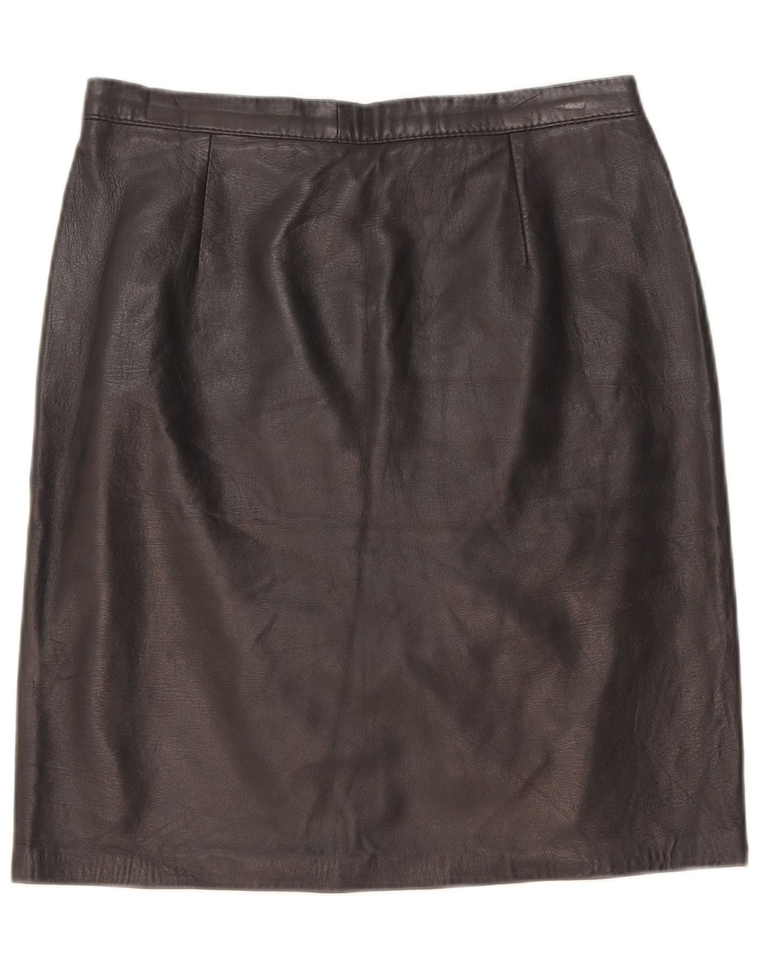 Vintage Damen Lederrock W28 Medium Schwarz