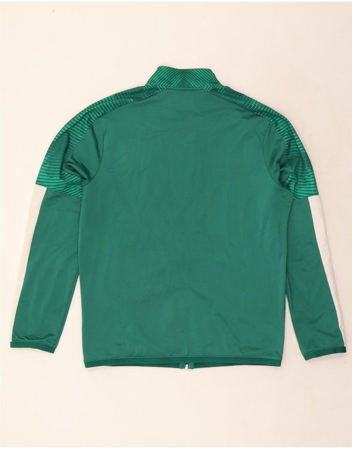Puma Herren-Trainingsanzug-Top-Jacke, großes grünes Farbblock-Polyester
