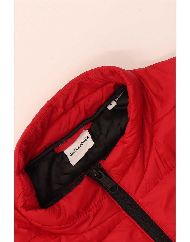 Jack & Jones Herren Wattierte Jacke UK 36 Small Rot