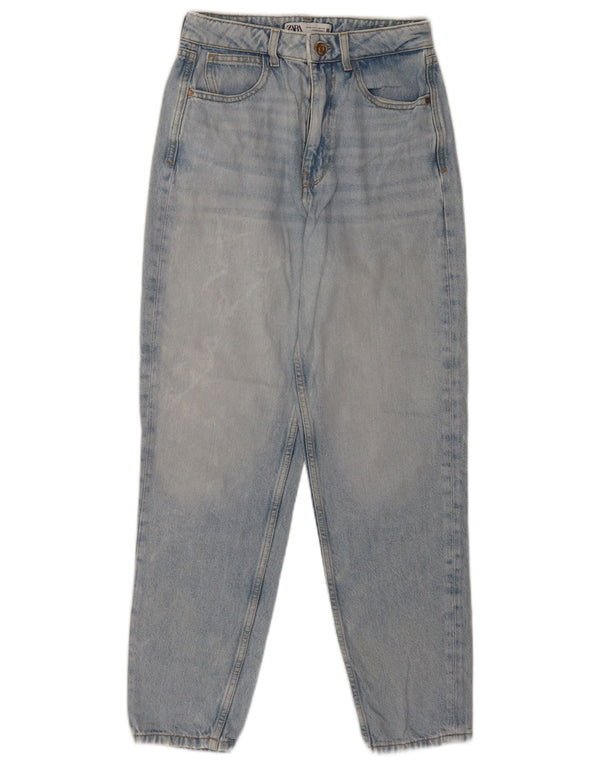 Zara Womens Tapered Jeans EU 34 2XS W24 L27 Blue