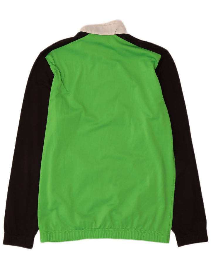 Jachetă de trening PUMA pentru băieți 15-16 ani, verde, poliester color bloc