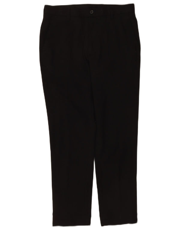 Мужские брюки-чиносы Marks & Spencer W30 L29 черные, полиэстер