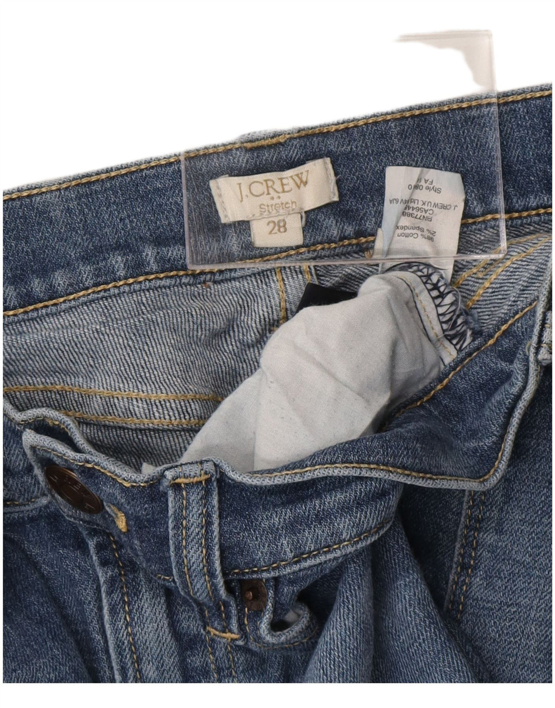 J. CREW Womens Distressed Cropped Jeans W28 25  Blue Cotton