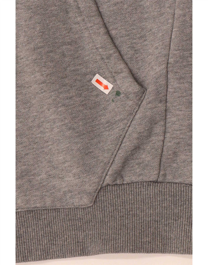 Puma Mens Zip Hoodie Sweater Small Grey Cotton
