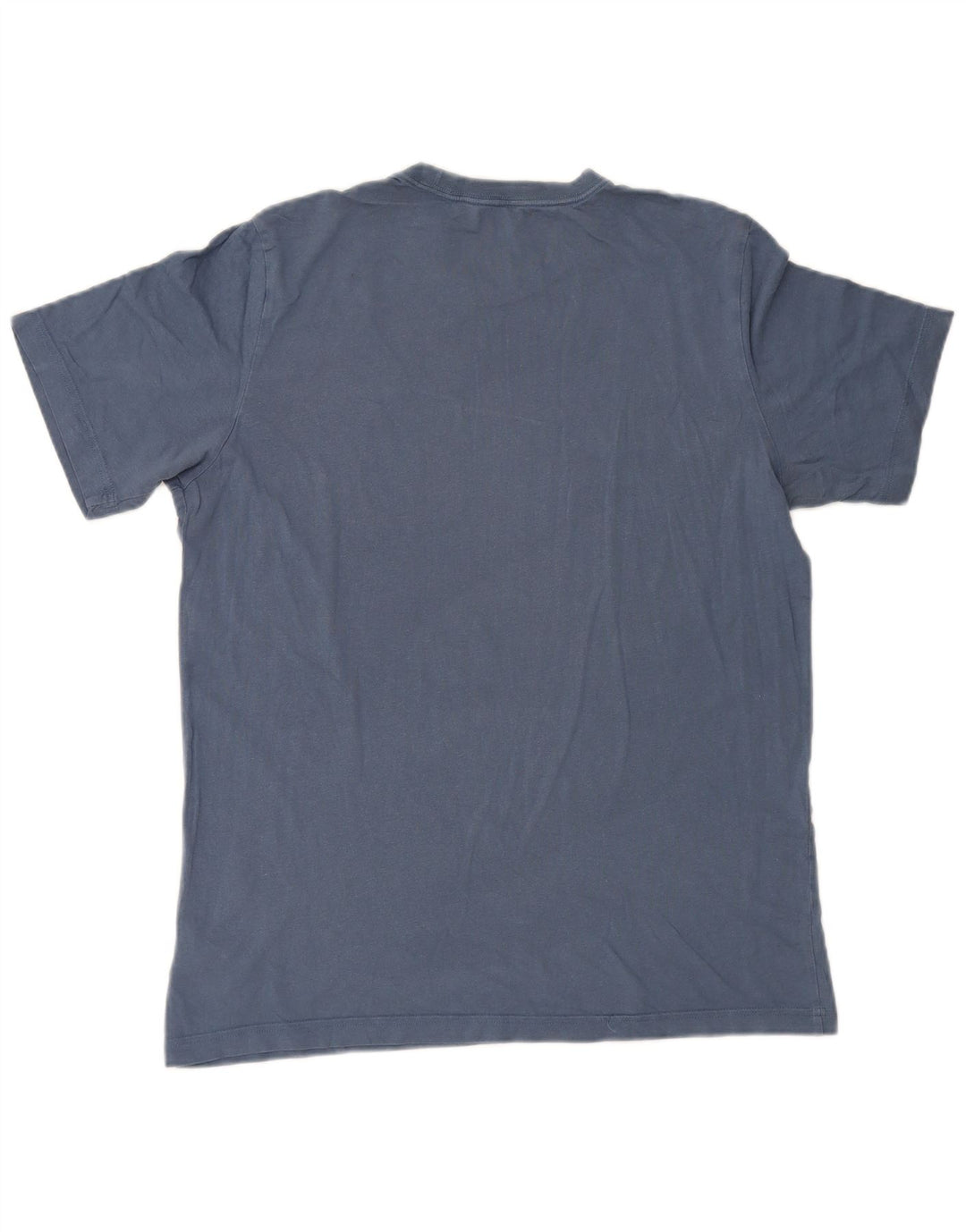 Adidas Mens Graphic T-Shirt Top Medium Navy Blue Cotton