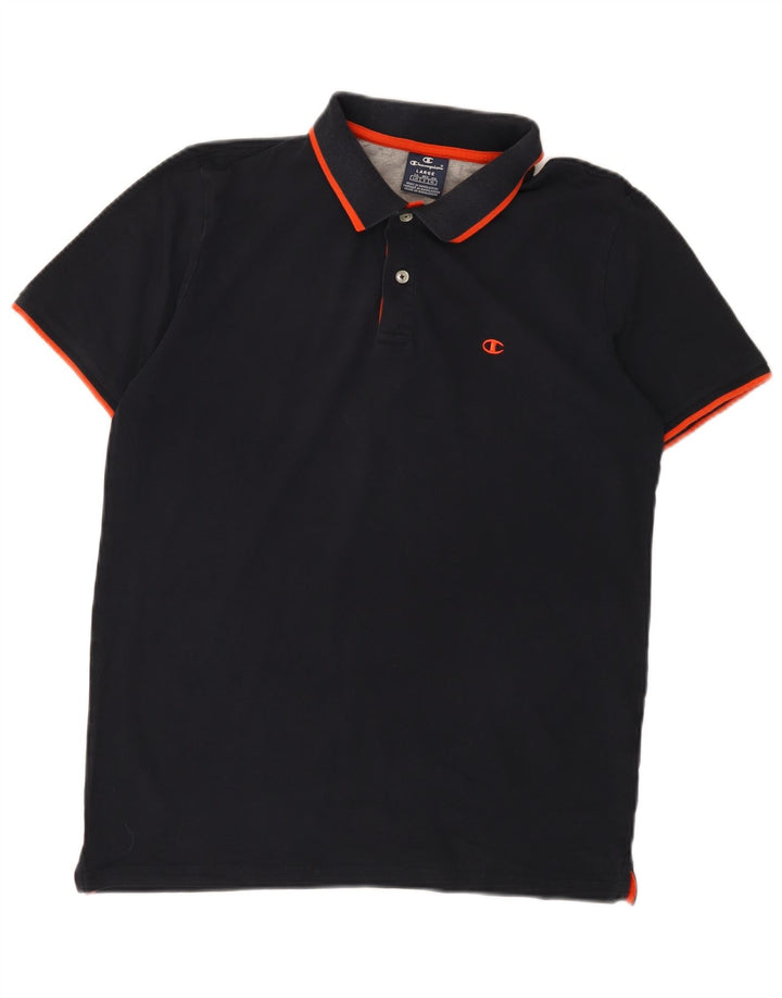 CHAMPION Polo Homme Grand Bleu Marine Coton