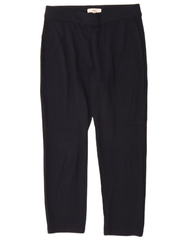 Marks & Spencer Dame Leggings UK 12 Medium Navy Blue Viscose