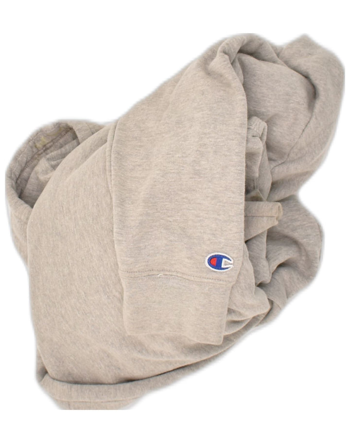 CHAMPION Mens Graphic Hoodie Jumper Medium Grey Cotton Vintage Champion and Second-Hand Champion from Messina Hembry 