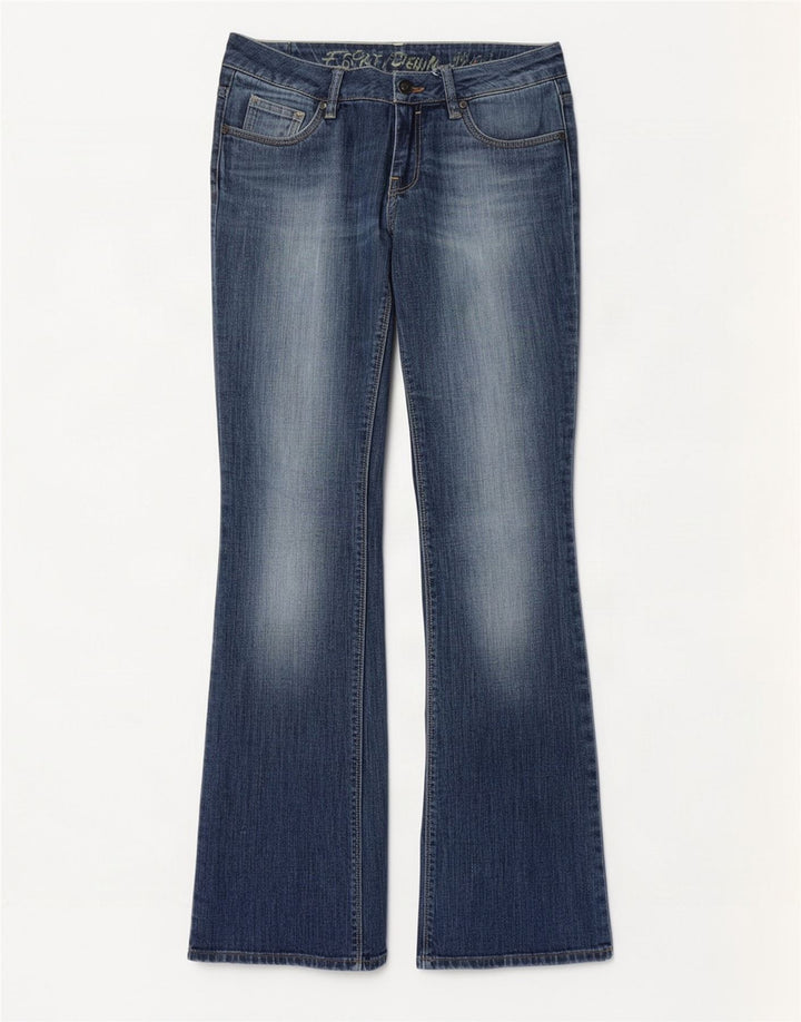 Esprit Jean bootcut taille basse pour femme UK 12 Medium W32 L34 Bleu