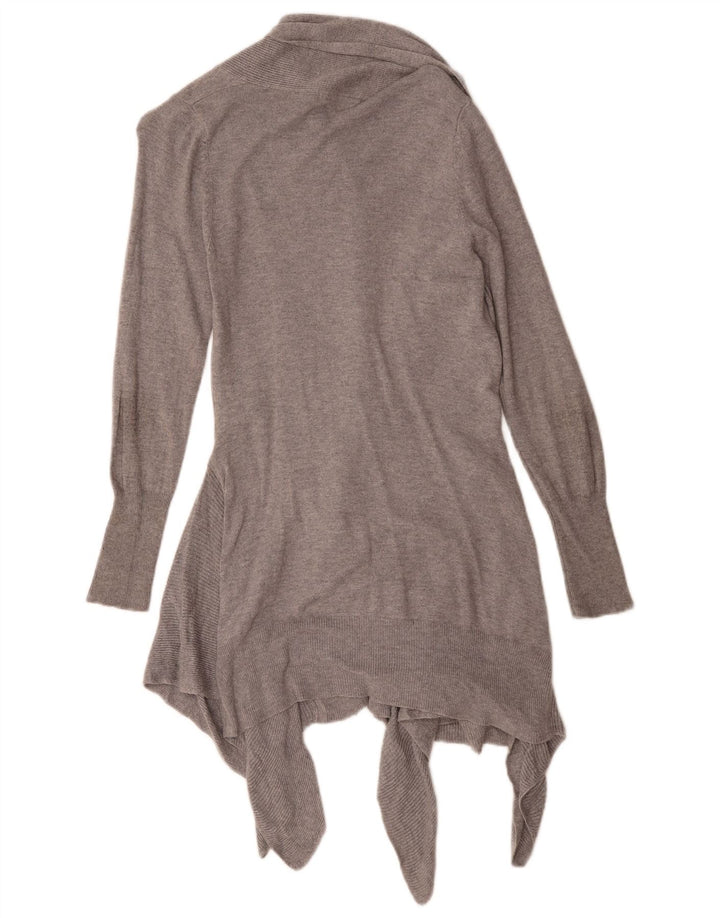 Marks & Spencer Womens Oversized Longline Cardigan Sweater UK 6 XS Grey