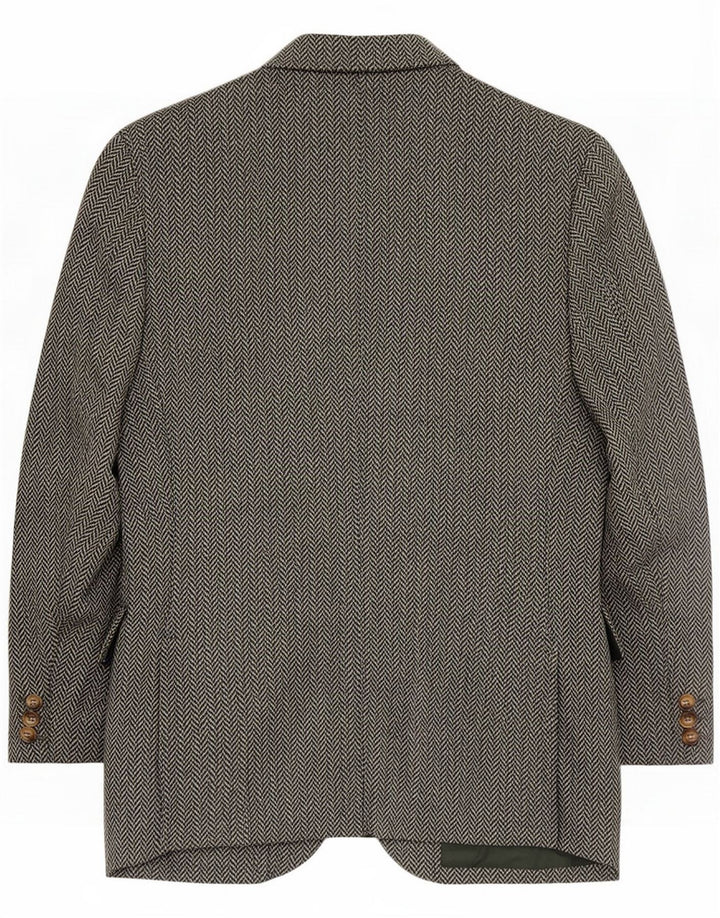 Luciano Barbera pentru femei Blazer Jacket IT 42 Medium Green Herringbone