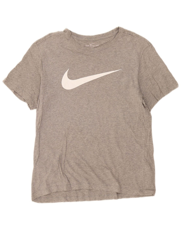 Nike Camiseta gráfica para hombre Top grande de algodón moteado gris
