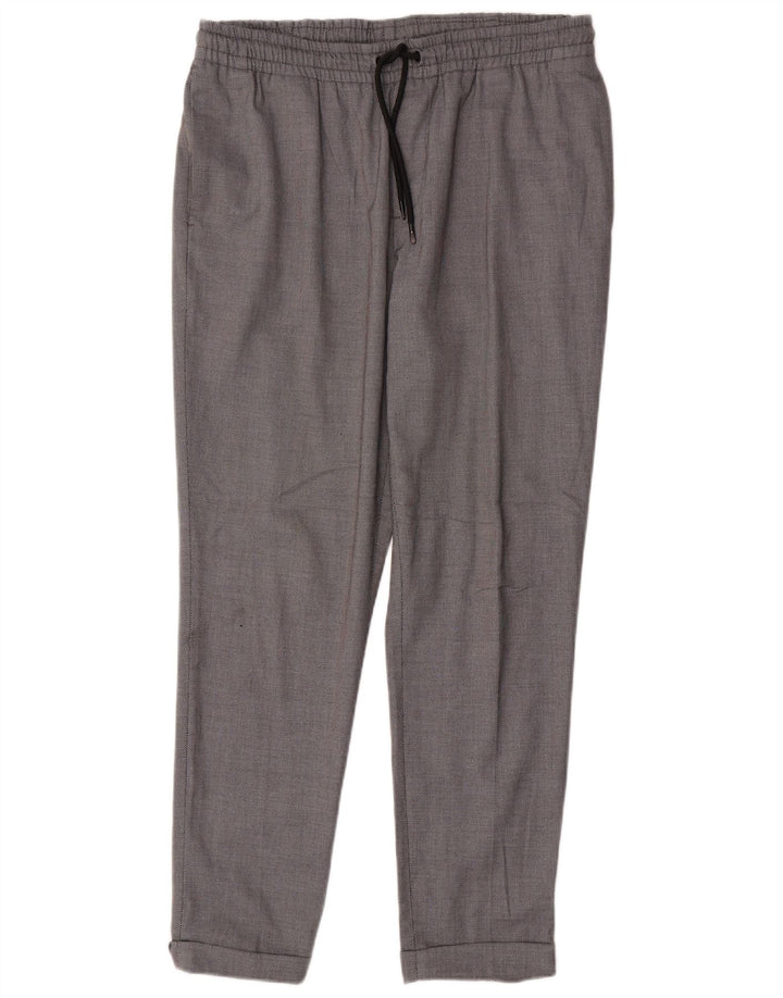 Zara Slim Chino-Hose für Damen, Größe L, W32, L28, Grau, Polyester
