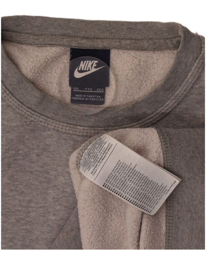 Nike Sweatshirt Jumper til mænd 2XL Grå bomuld