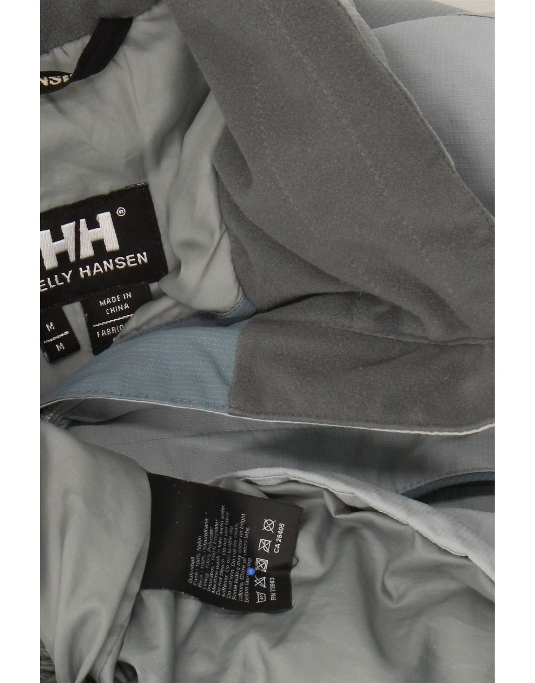 HELLY HANSEN Womens Hooded Windbreaker Jacket UK 14 Medium Blue Nylon