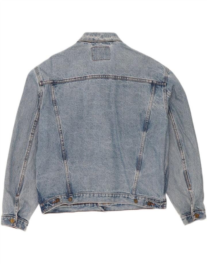 Vintage Mens Denim Jacket UK 40 Large Blue Cotton