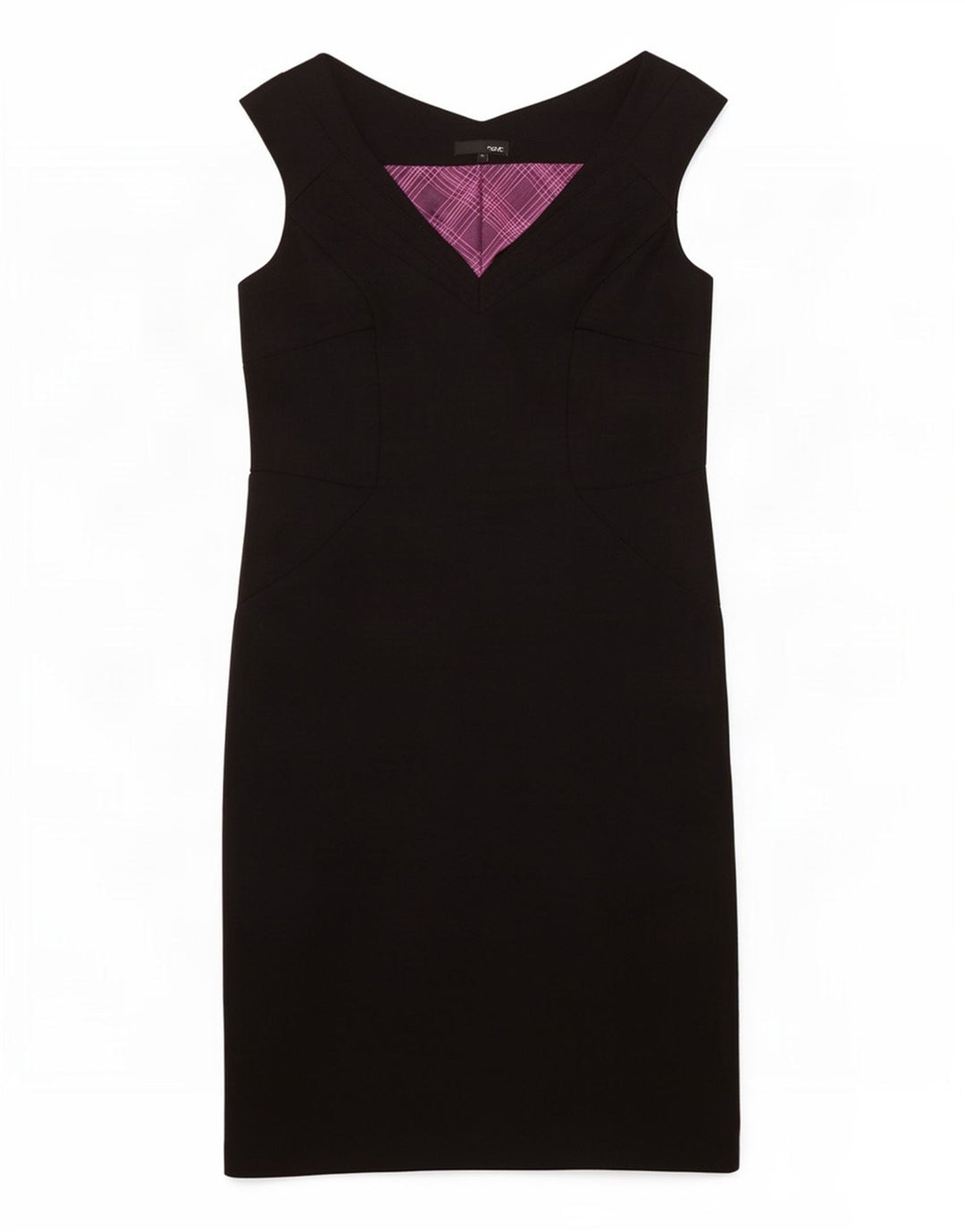 Næste Kvinders Ærmeløs Skede Kjole UK 10 Small Black Polyester