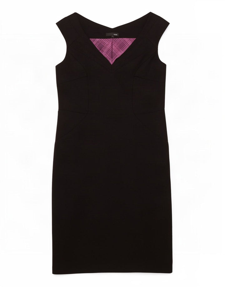 Næste Kvinders Ærmeløs Skede Kjole UK 10 Small Black Polyester