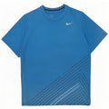 Nike Dri Fit T-Shirt Top 2XL plavi geometrijski poliester