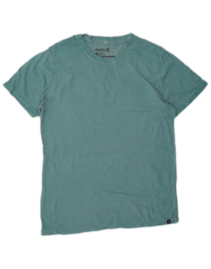 Hurley Mens Premium Fit T-Shirt Top Medium Blue Cotton