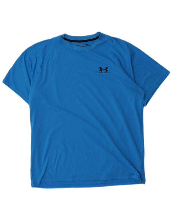 Camiseta Under Armour Hombre Top Grande Poliéster Azul