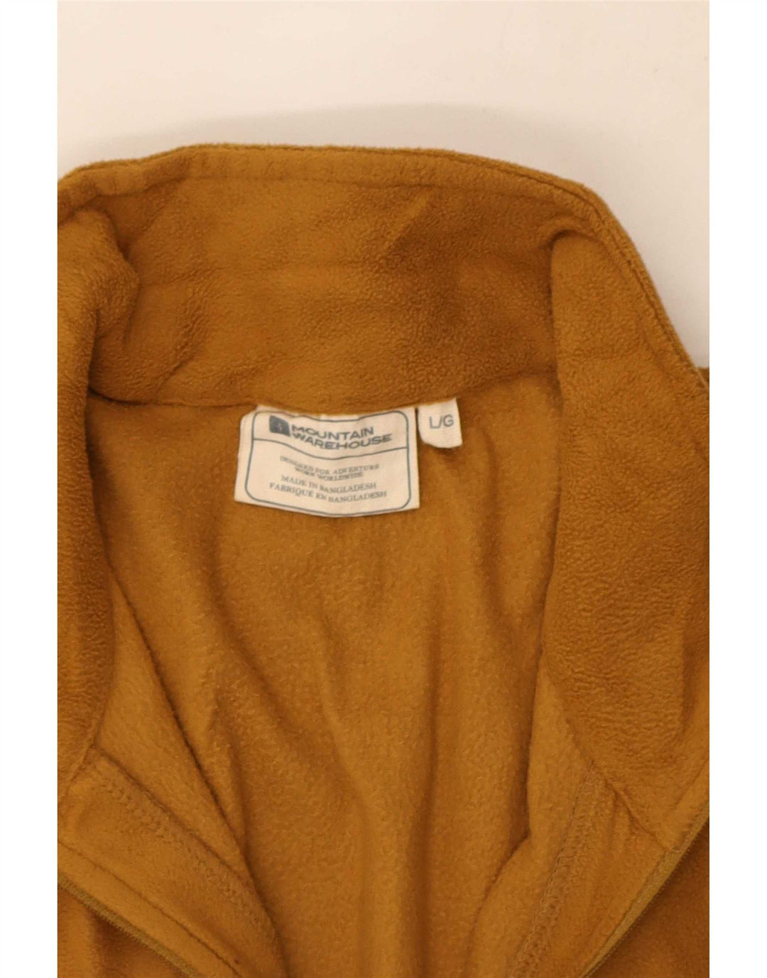 Mountain Warehouse Mens Zip Neck Fleece Jumper Grande Poliéster Marrom