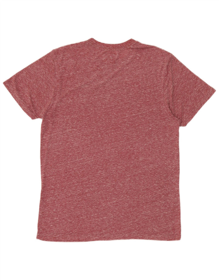 VANS Mens Graphic T-Shirt Top Medium Maroon Flecked