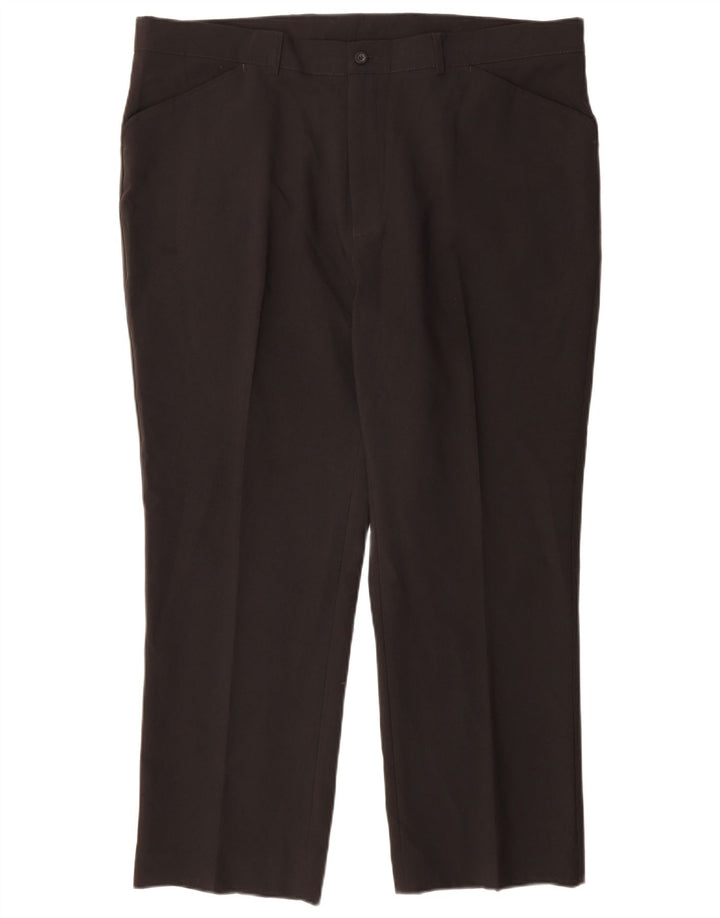 Pantaloni casual dritti da uomo Farah W42 L29 poliestere nero