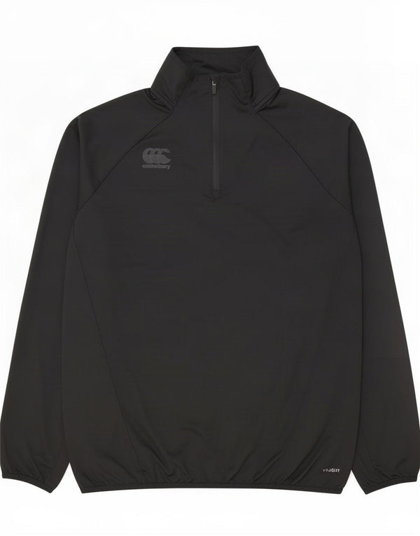 Canterbury Haut de survêtement à col zippé pour homme XL Noir Polyester