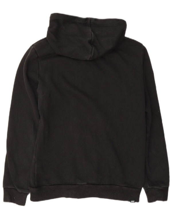 Felpa con cappuccio con zip e vestibilità grafica regolare da donna Puma UK 10 piccola in cotone nero